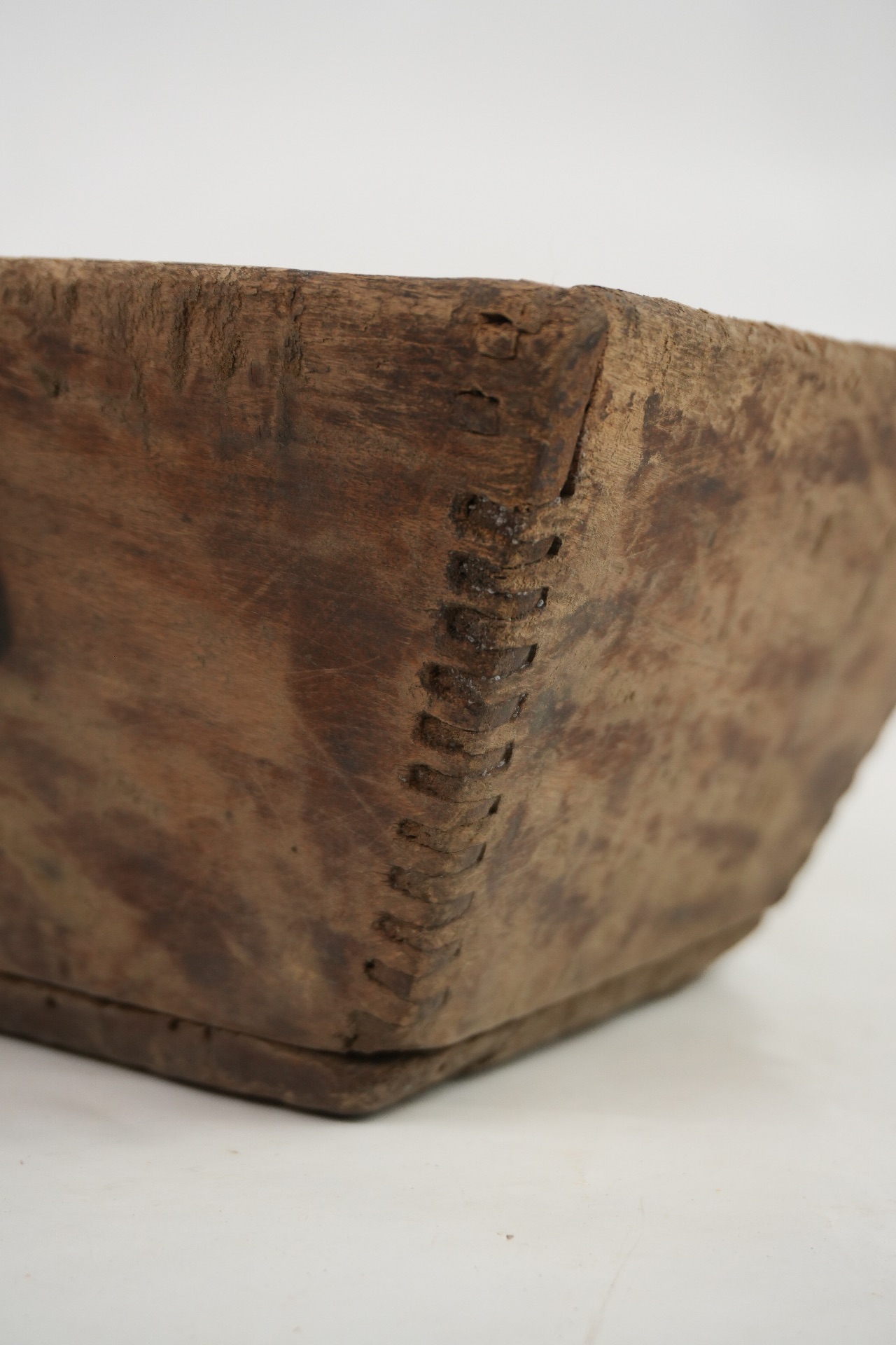 antiker Reisbehälter Holz, 11x18x18
