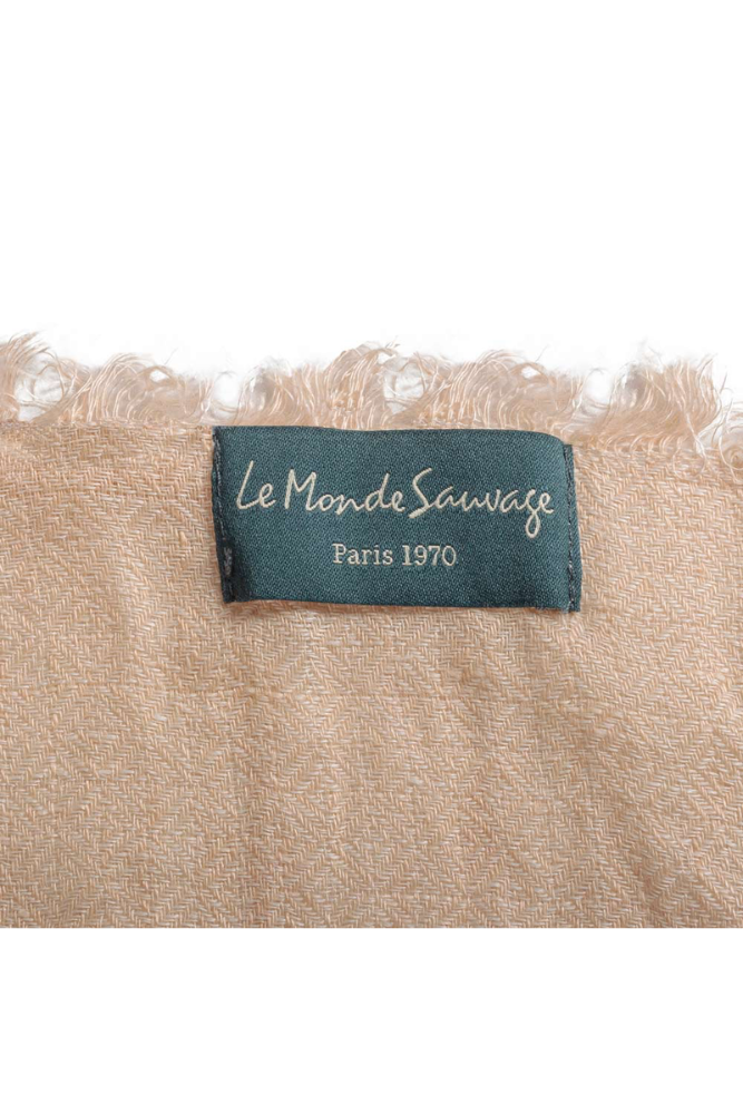 Linen curtain light pink