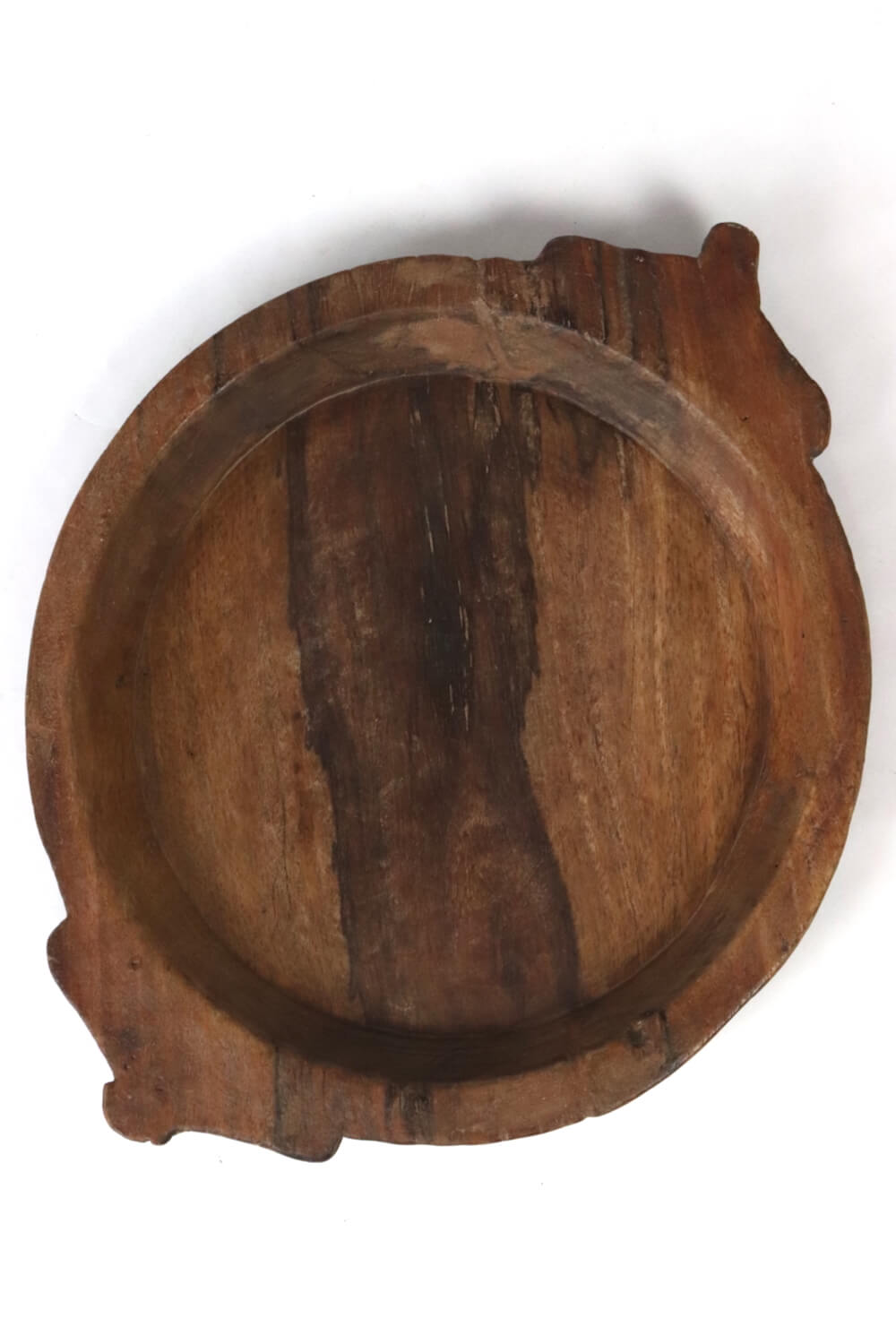 Große Holzschale mit Ohren Indien Ø 37 cm