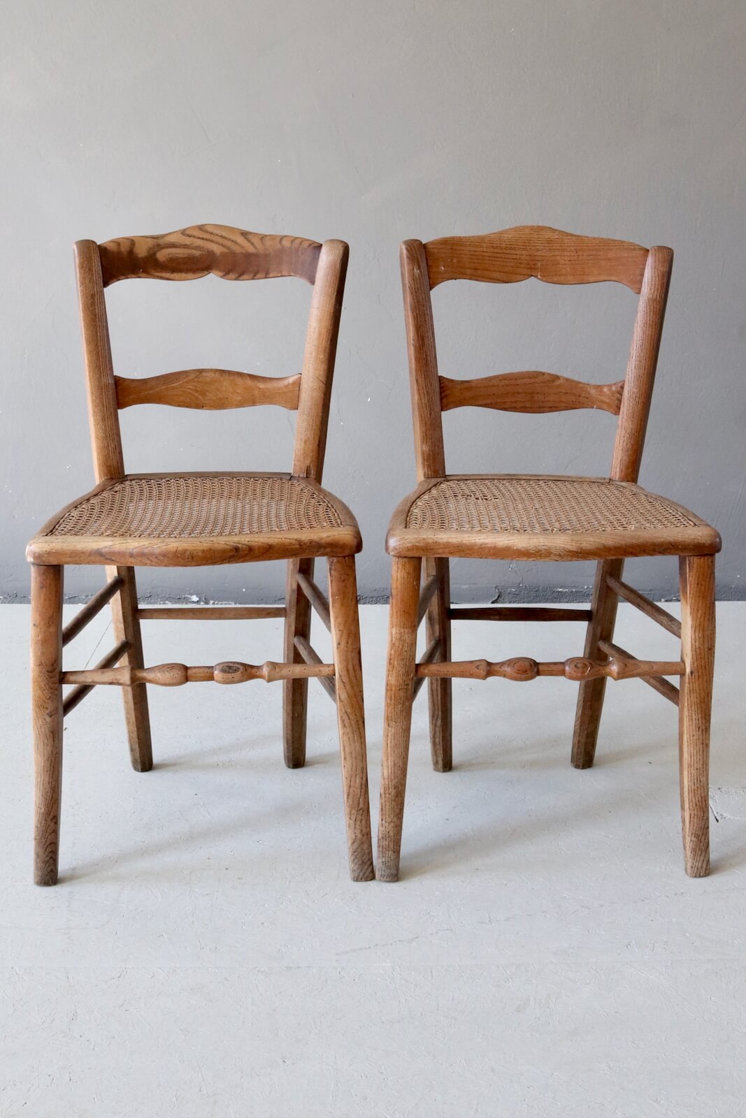 Antique wooden chair with wickerwork Antique wooden chair with wickerwork