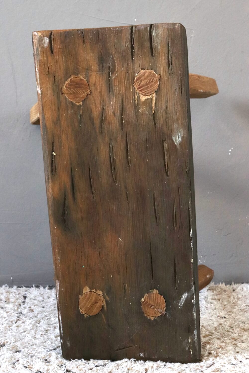 Rustic wooden stool Rustic wooden stool