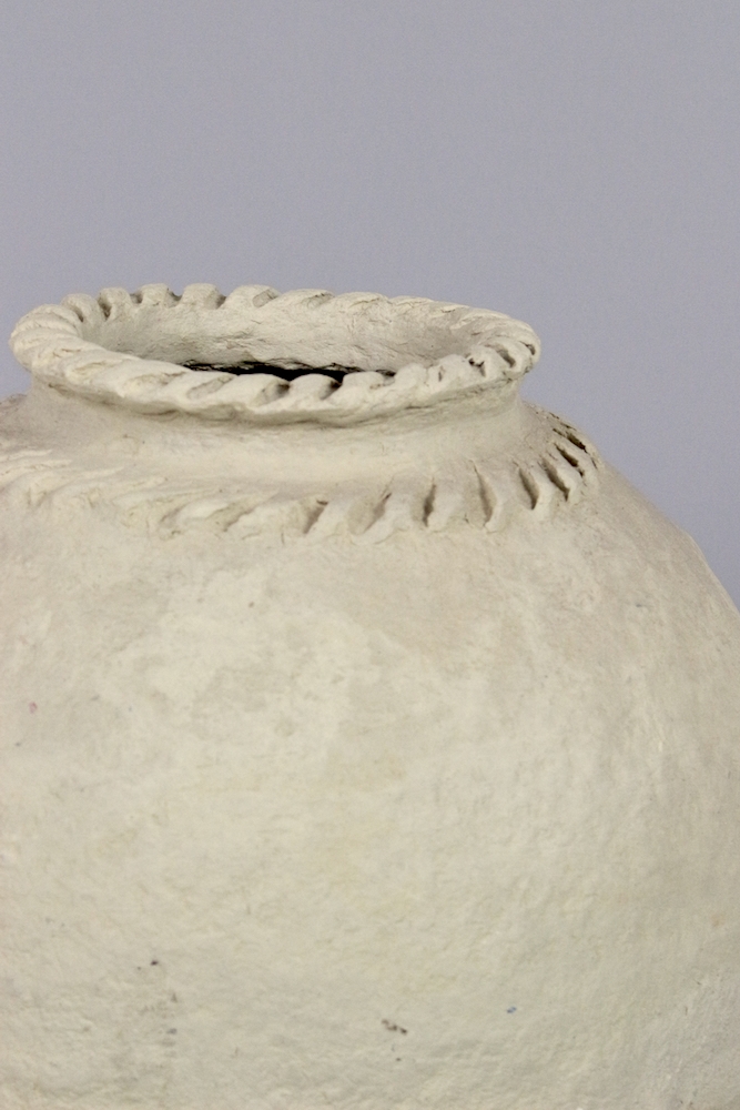 Große Pappmaschee Vase, 44xø37 Große Pappmaschee Vase, 44xø37
