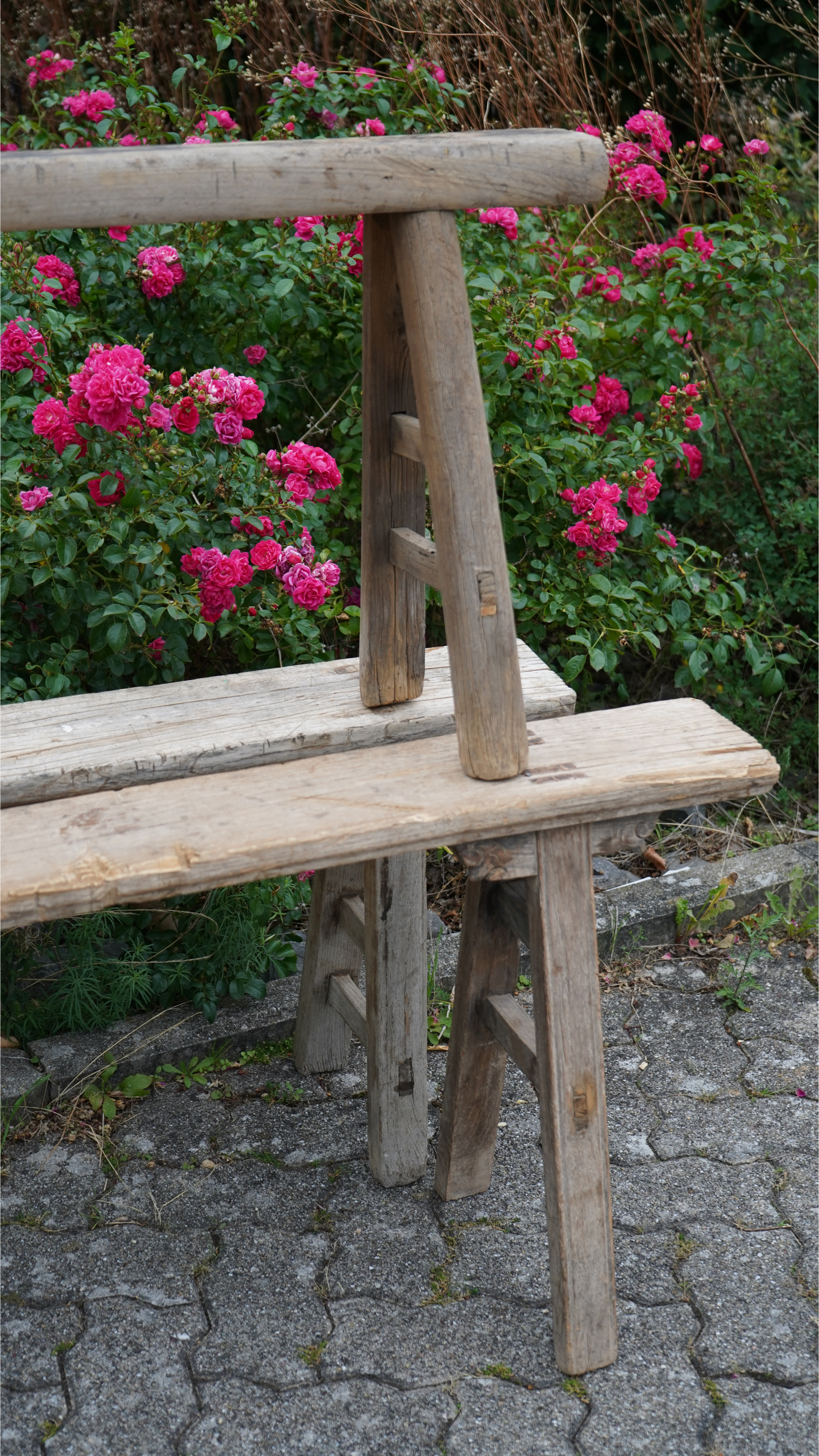 Alte chinesische Holzbank 120 cm