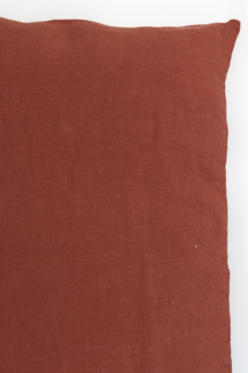 Linen pillow cover rust red 30x50