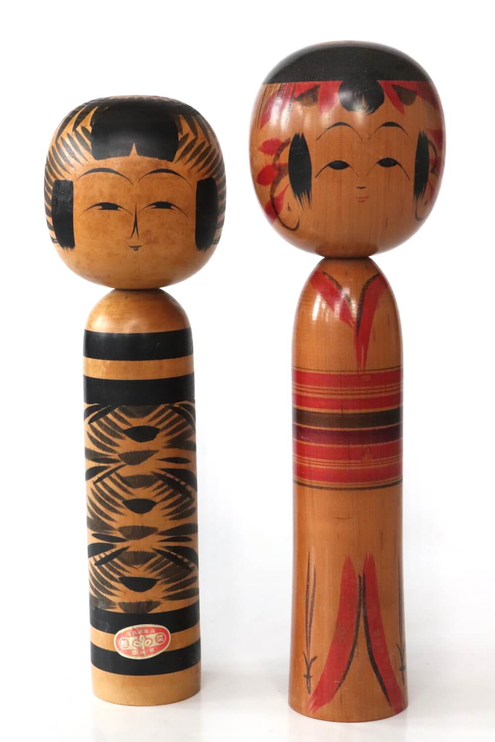 Japanese vintge wooden doll, 37 cm