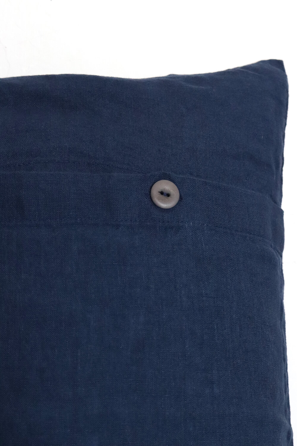 Linen cushion cover navy blue 30x50 