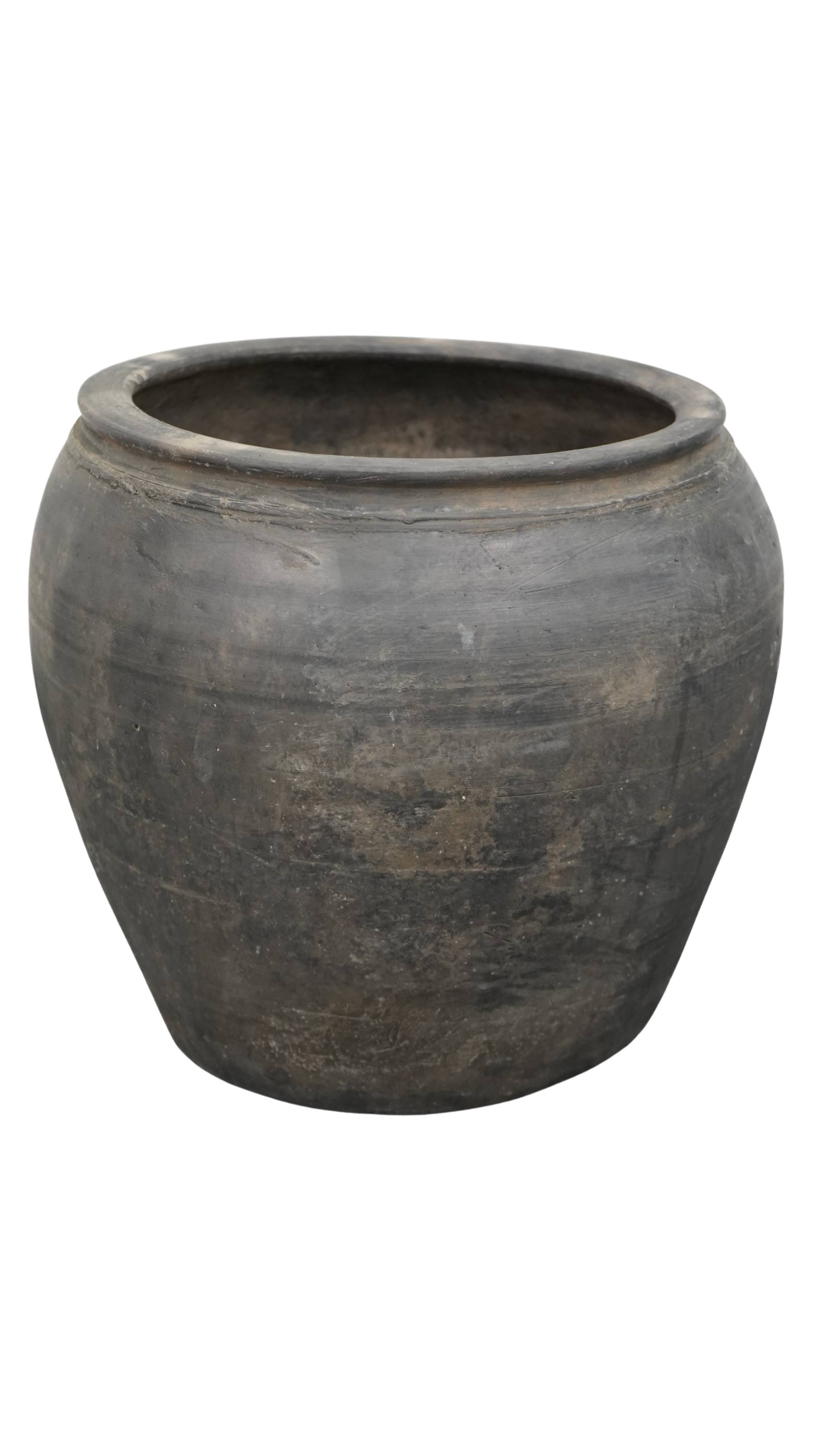grauer Terrakotta Topf  aus China - 35xø40