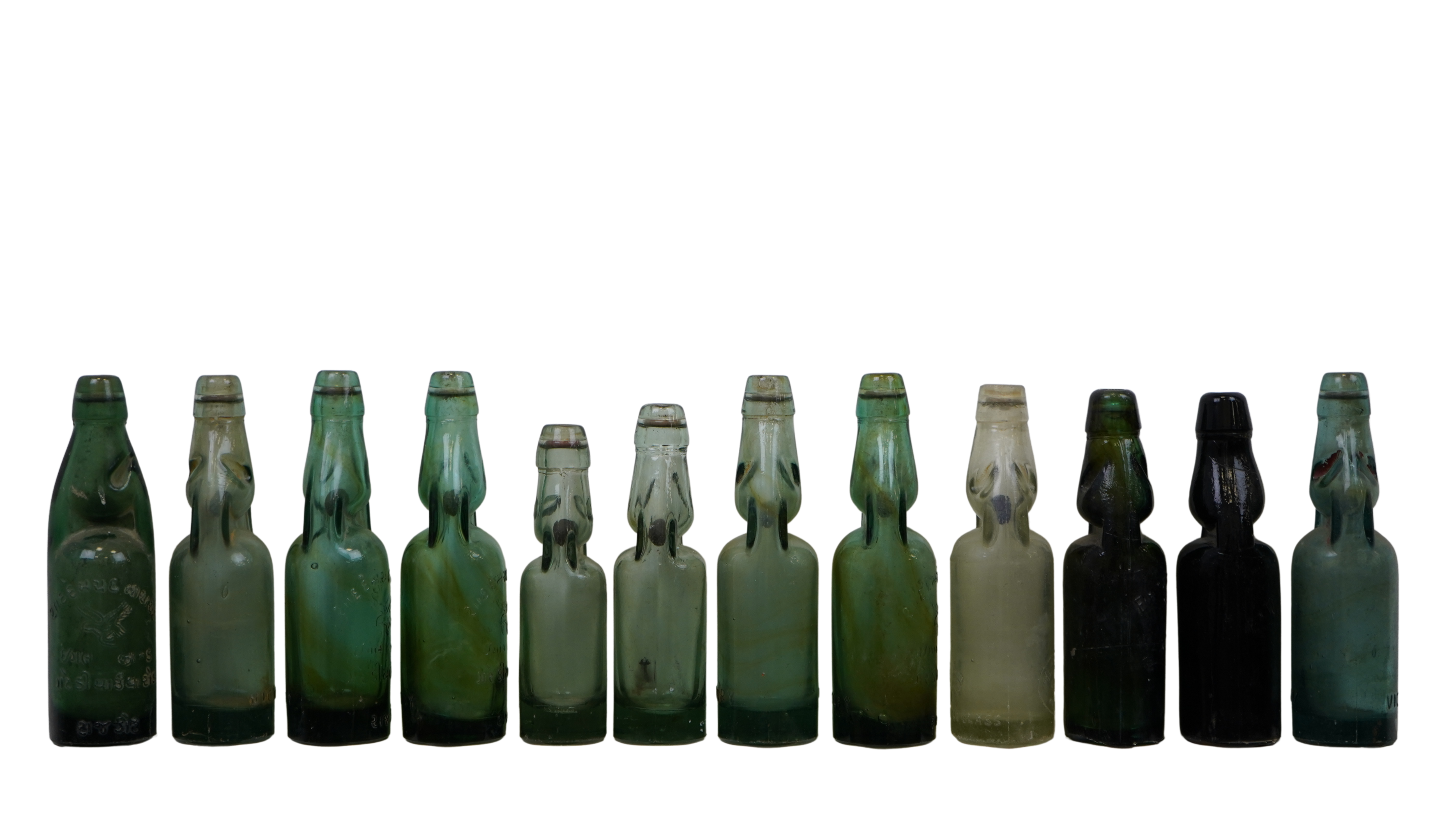 Vintage Codd-Neck-Flaschen – historische Glasraritäten