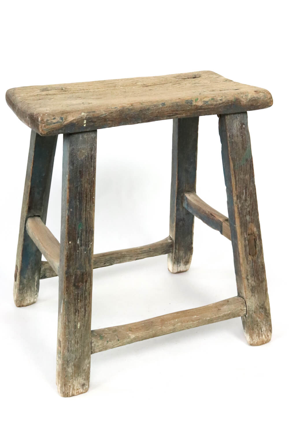 Großer Holzhocker  / kleiner Tisch China antik rustikal