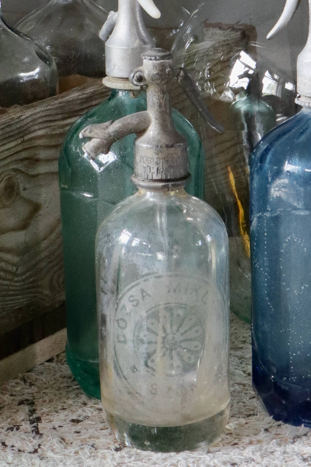 Alte Sodaflasche weiß Vintage sodaflasche