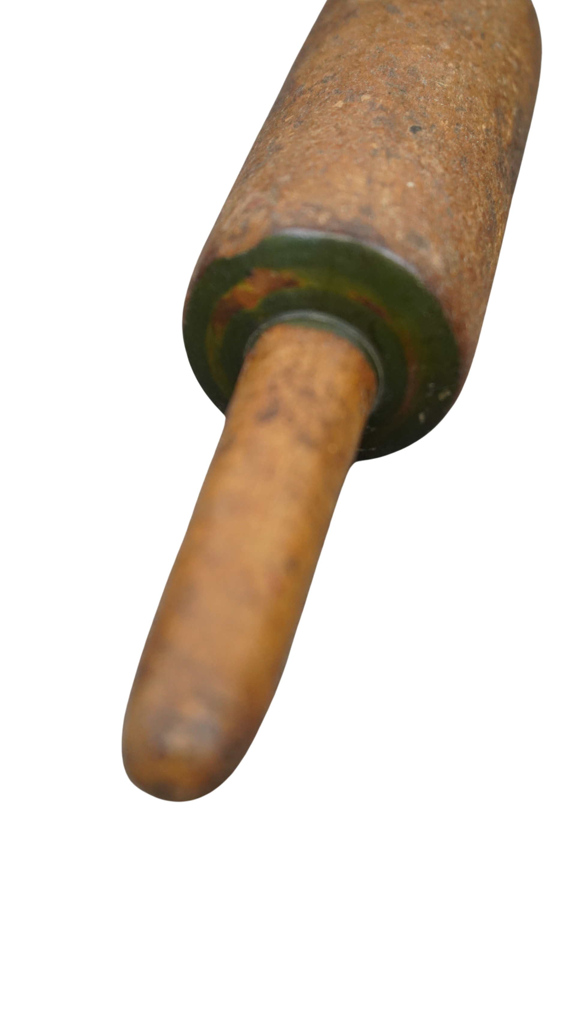 Vintage-Teigrolle mit dunkelgrünen Akzenten