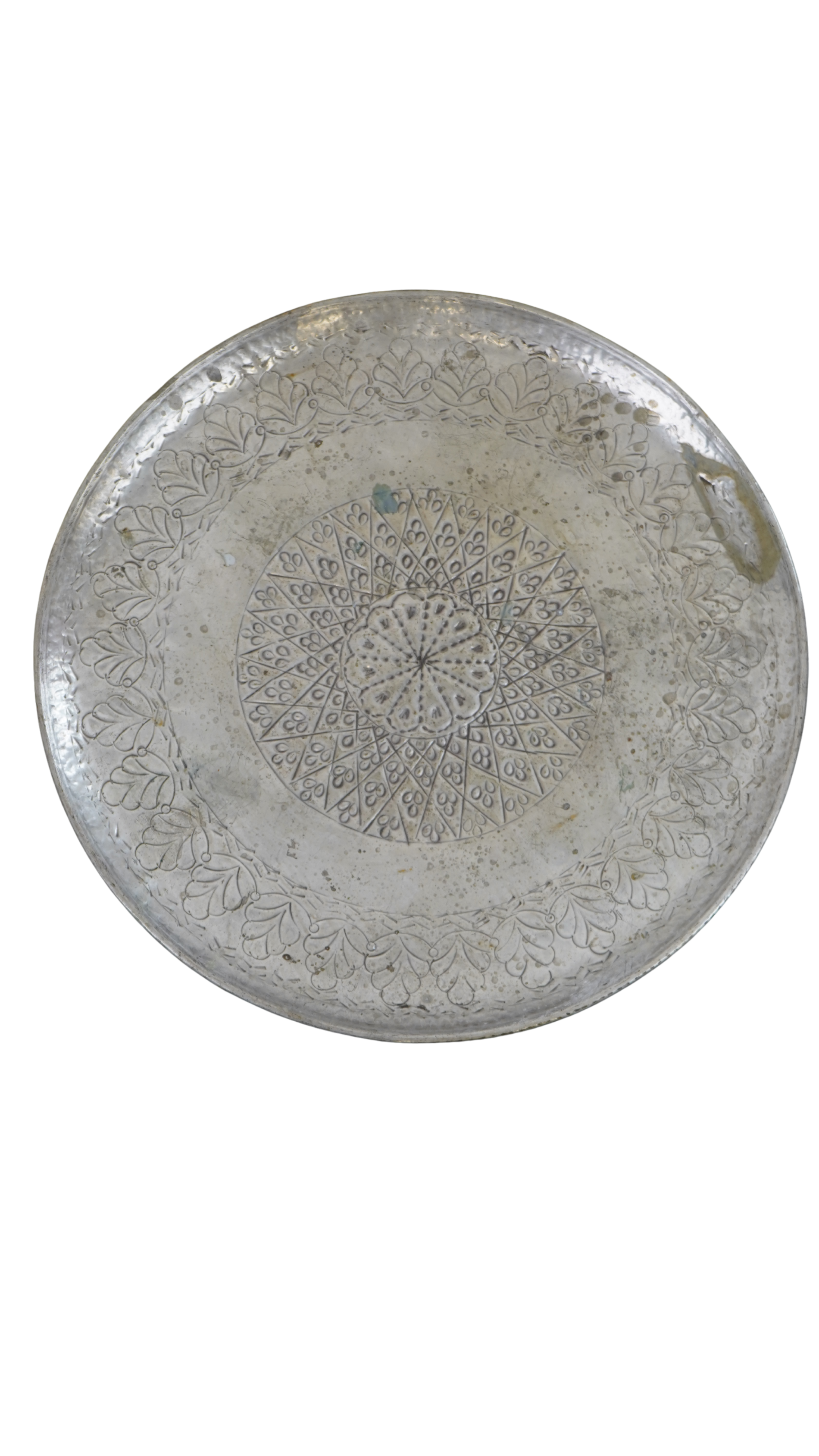 Antikes graviertes Tablett, orientalisches Ornament
