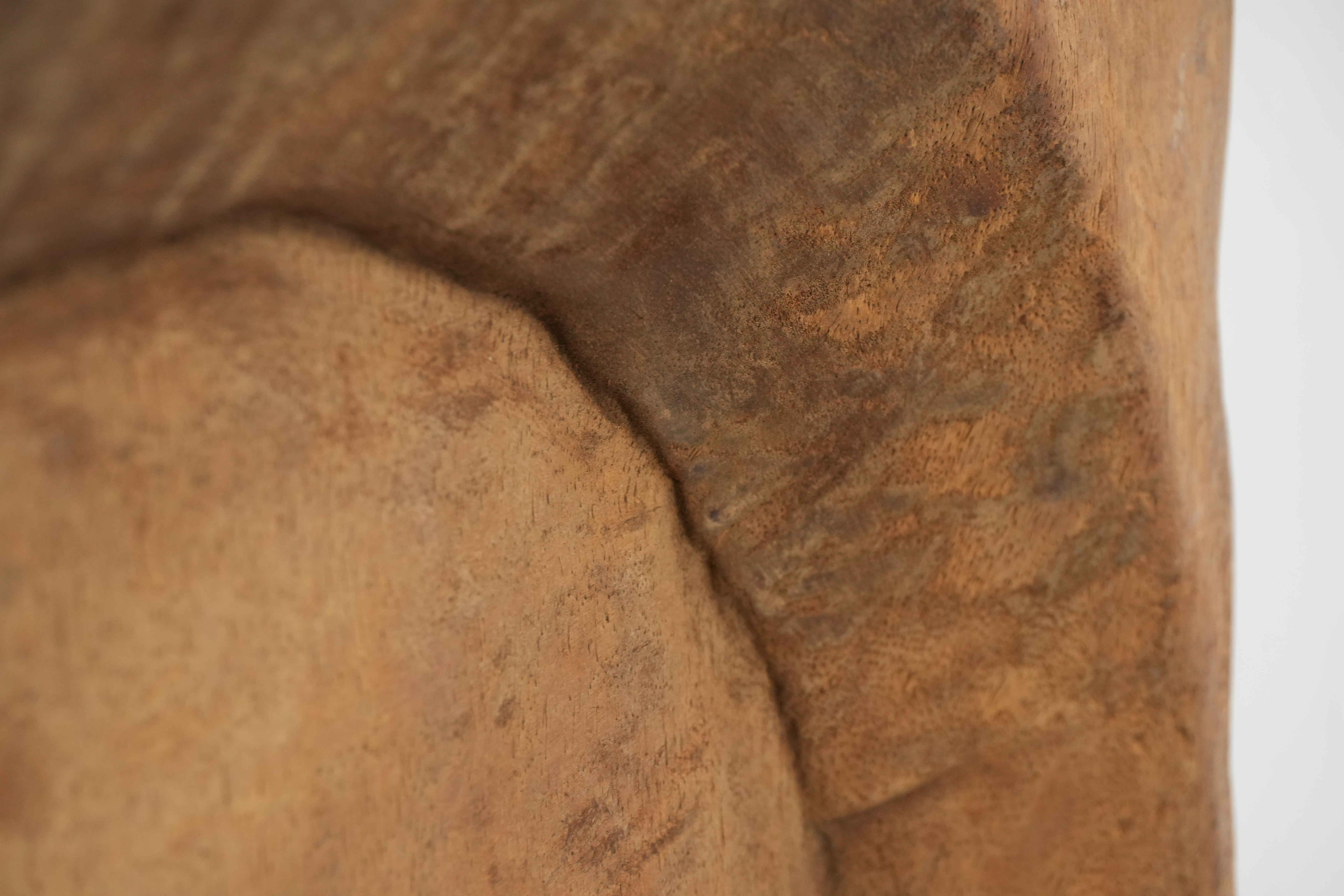 Alte Holzschale mit Griffen Indien Ø 44 cm 