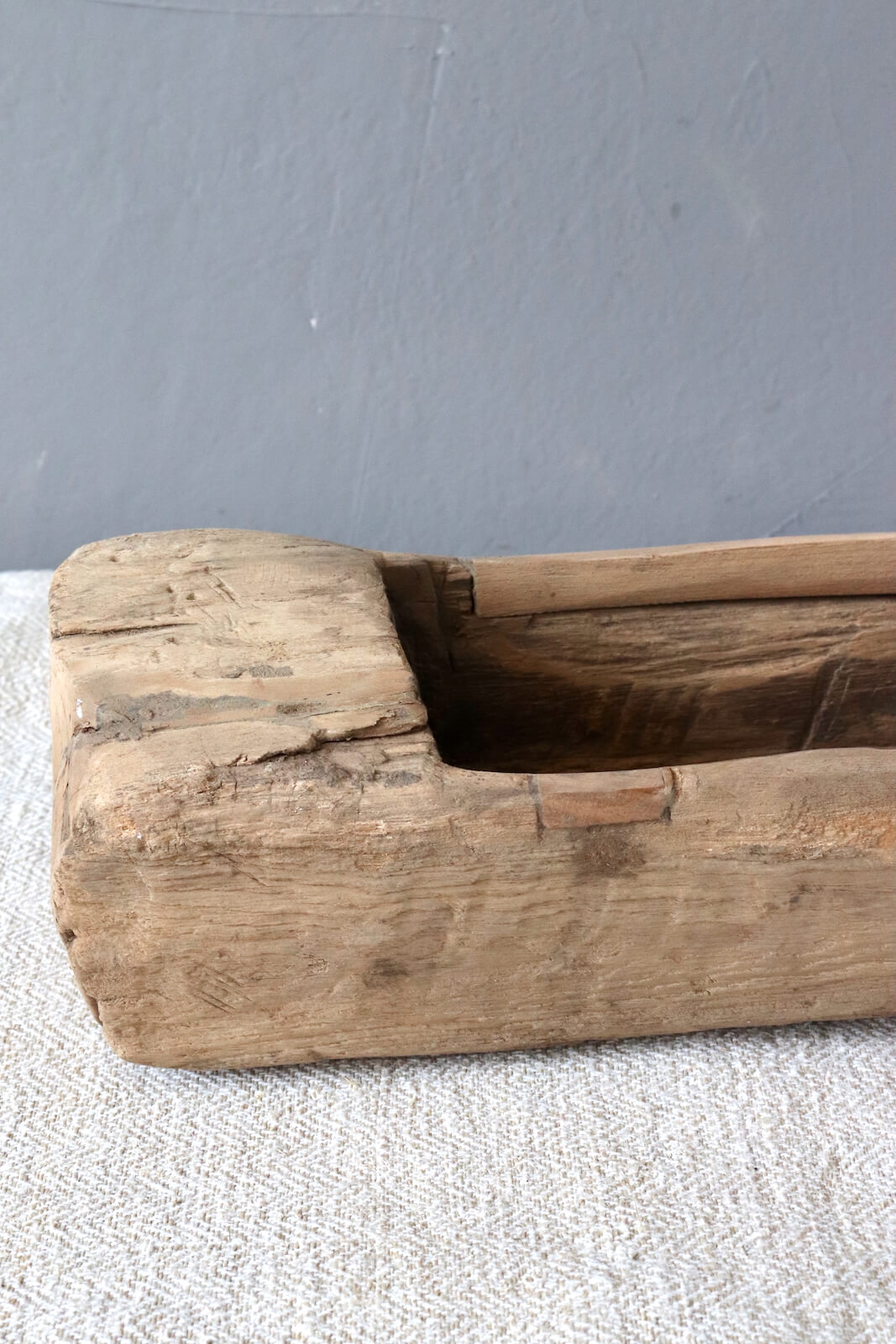 Holzschale eckig rustikal, 11x45x14 Holzschale eckig rustikal, 11x45x14