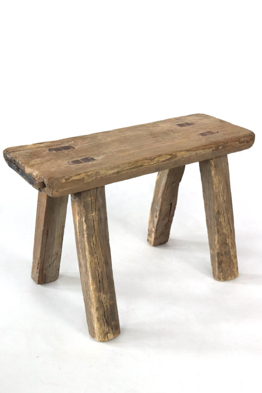 Holzschemel antik rustikal 