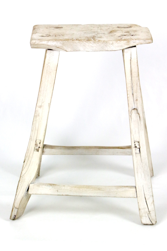 holzhocker antik china weiß, hocker china weiß gewachst, Hocker China antik weiß, chinese wooden stool waxed white Hocker China antik weiß