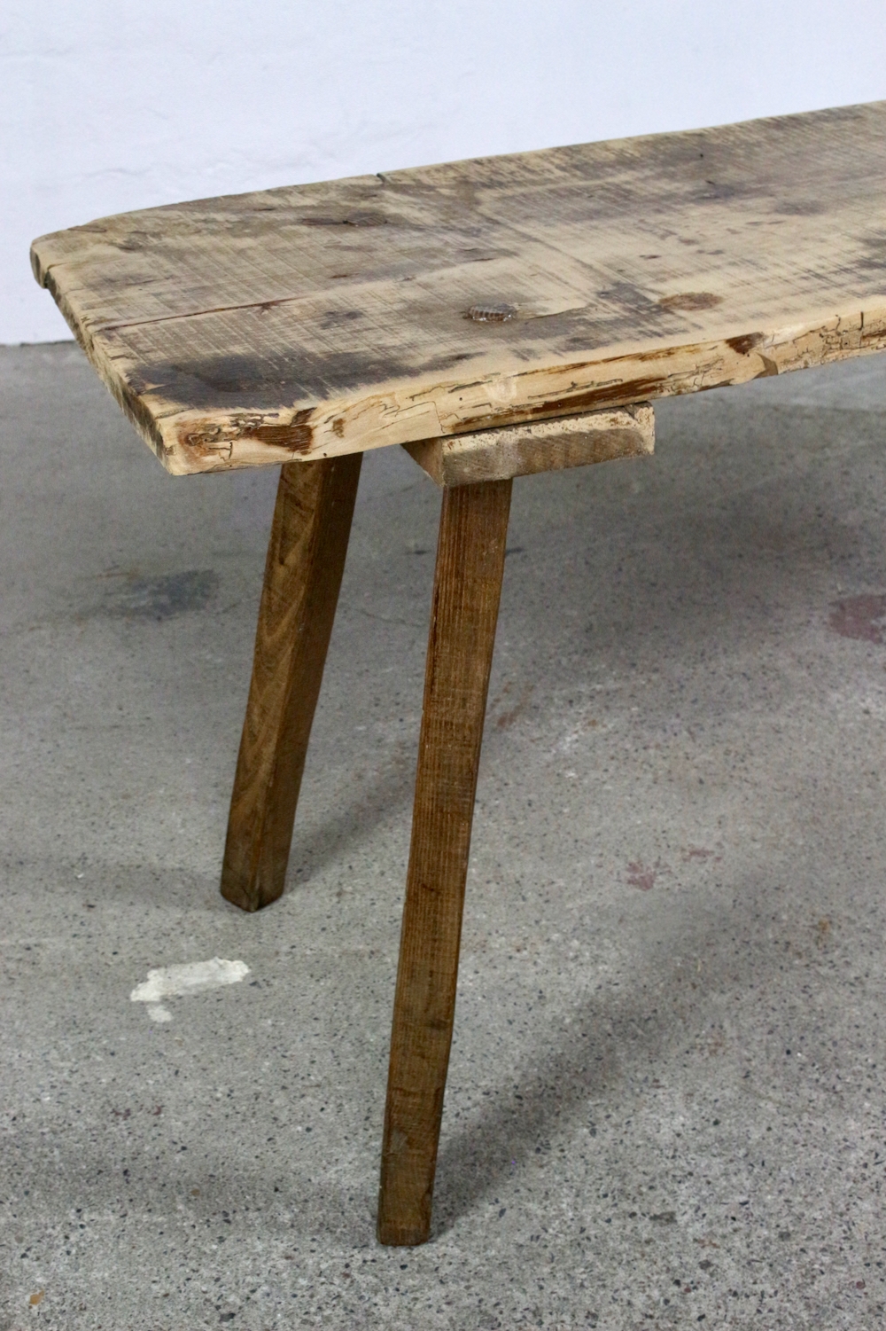Bauernbank Tisch aus altem Holz, 119 cm Bauernbank Tisch aus altem Holz, 119 cm