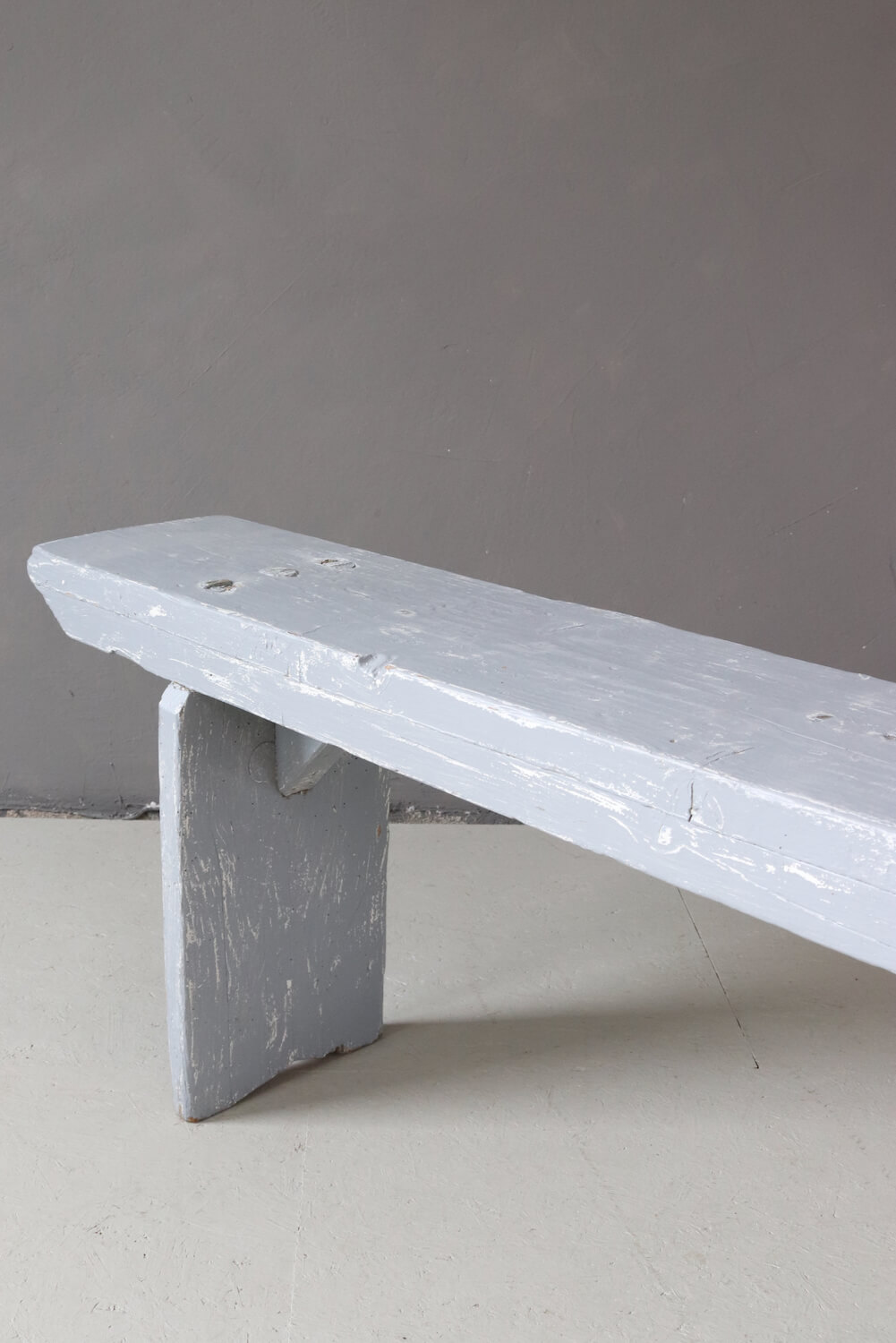 Ancient grey farmhouse bench, 200 cm