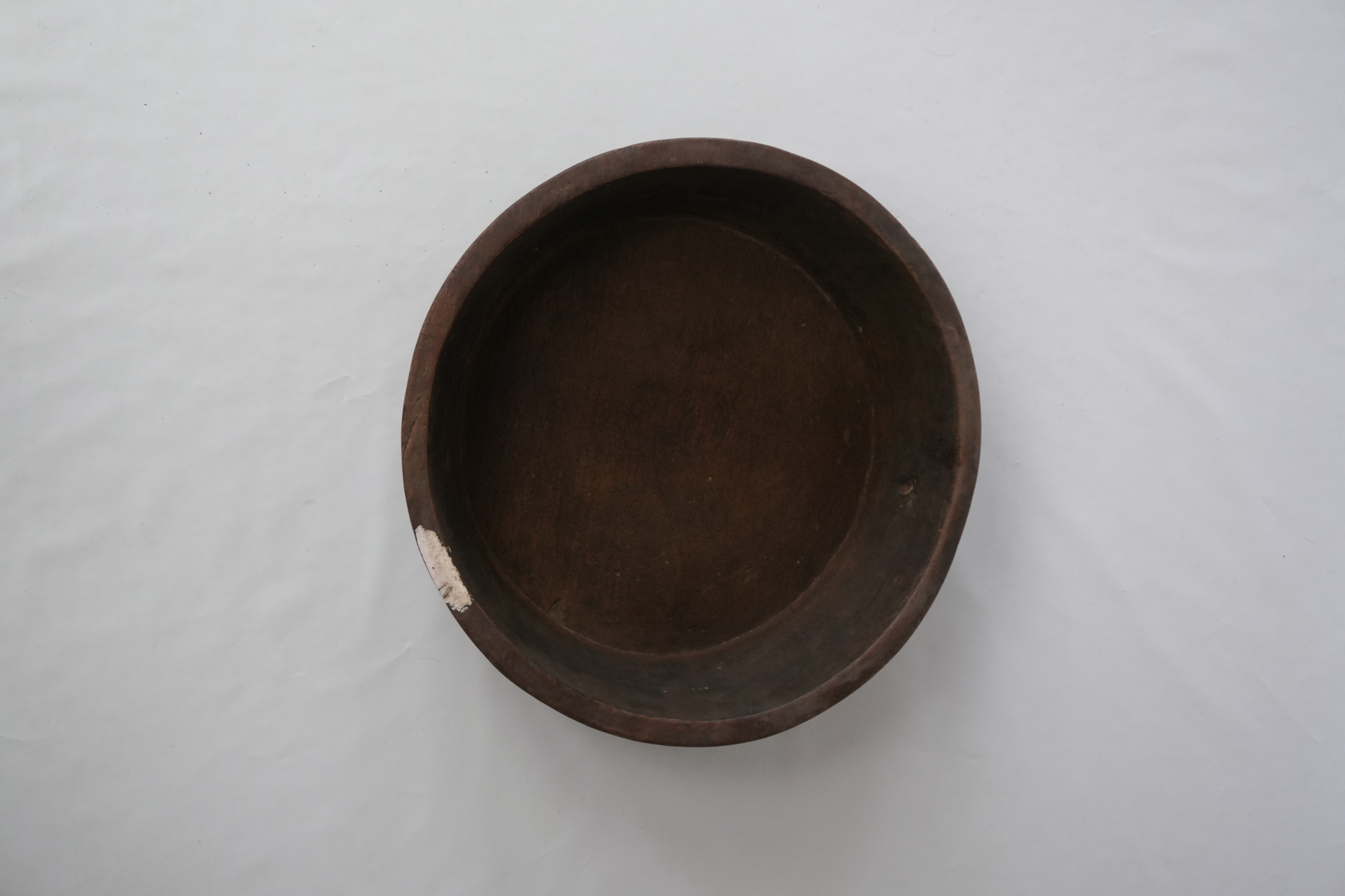 Runde Holzschale antik rustikal, Ø 40 cm  