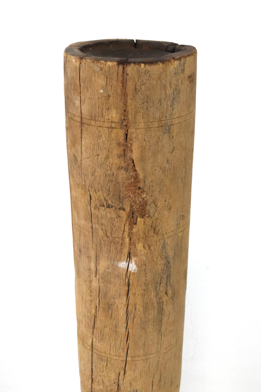 Kerzenständer antik Holz Indien 46 cm