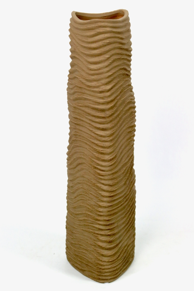 Keramikvase ocker, 46 cm