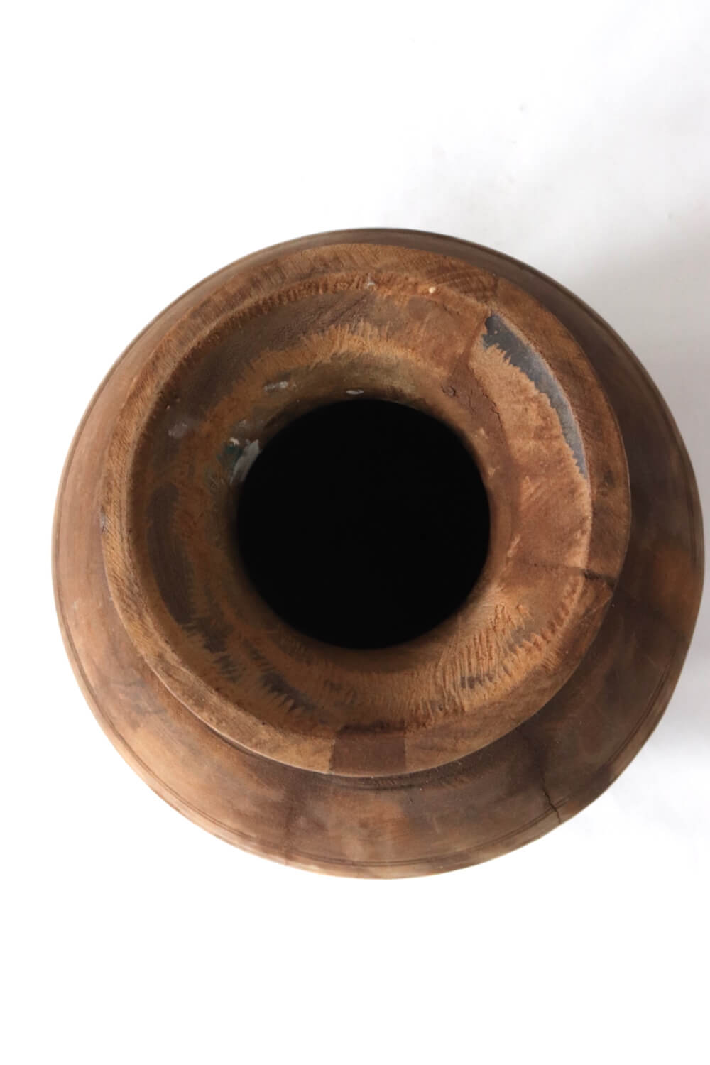 Wooden neck pot Nepal, 26x26