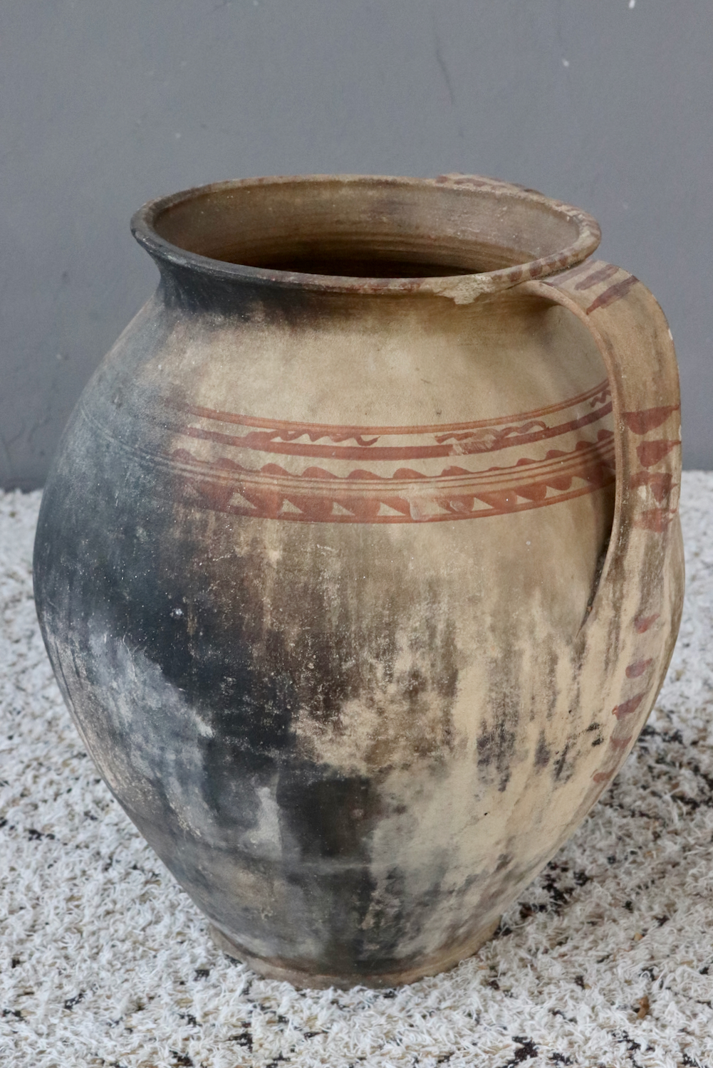 Antique terracotta jar