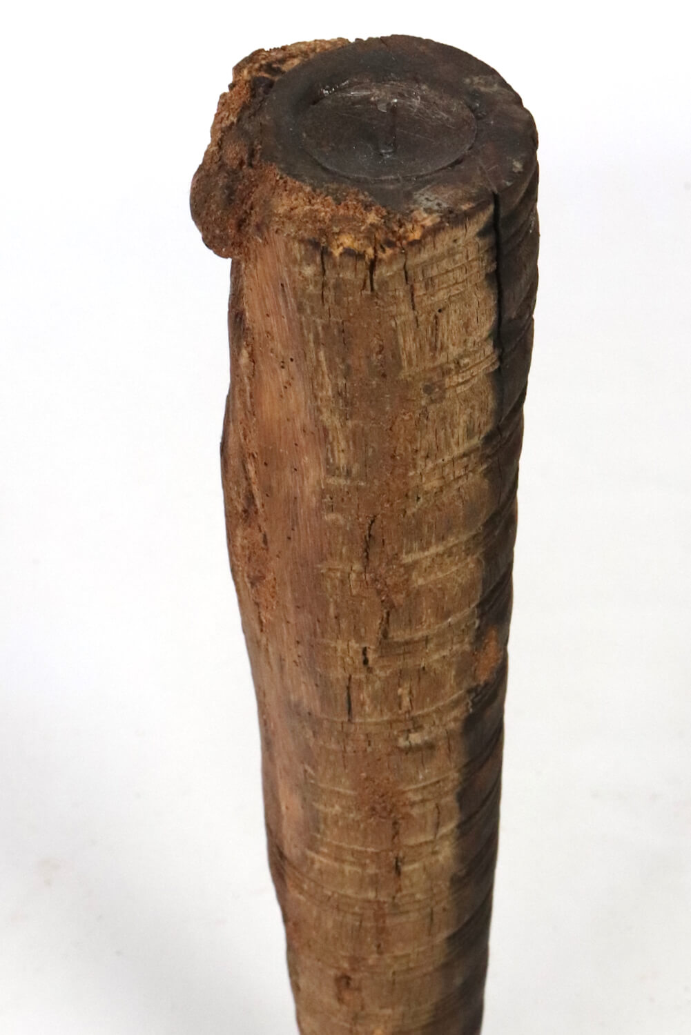 Antique wooden candlestick 49 cm