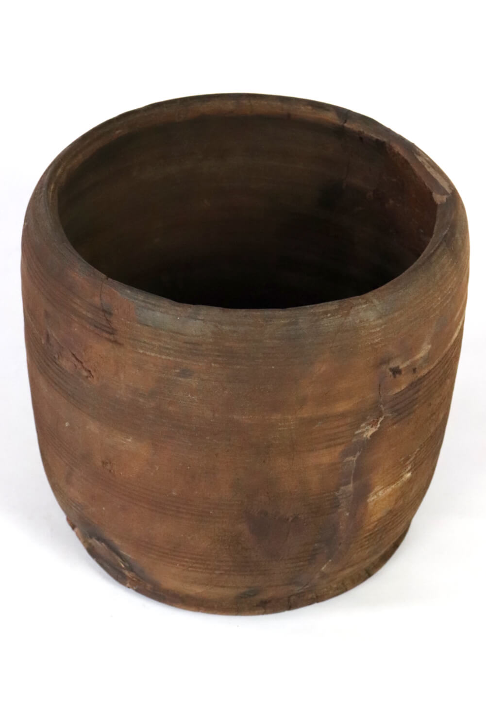 Nepal wooden pot antique