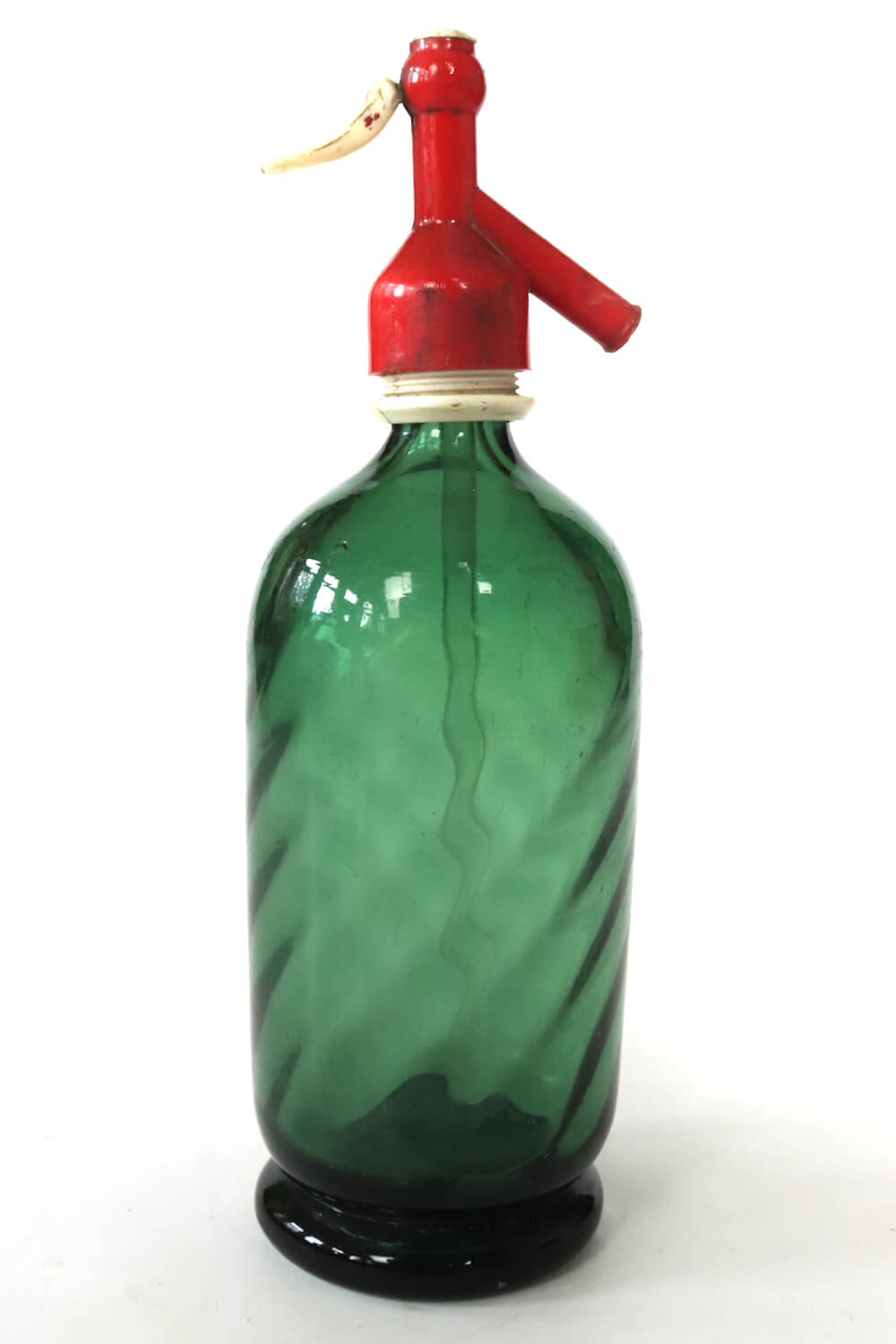 Siphonflasche antik grün