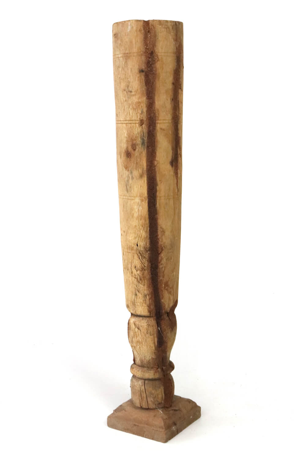 Kerzenständer antik Holz Indien 46 cm