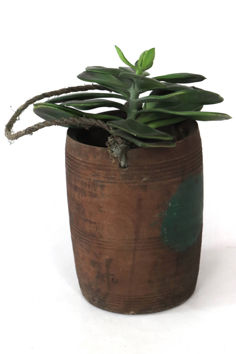 Antique wooden water bucket 