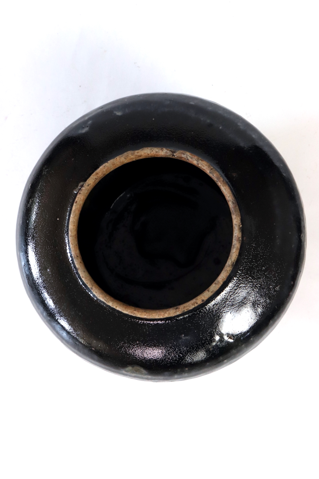 Clay vase antique black 22xø26 Clay vase antique black 22xø26