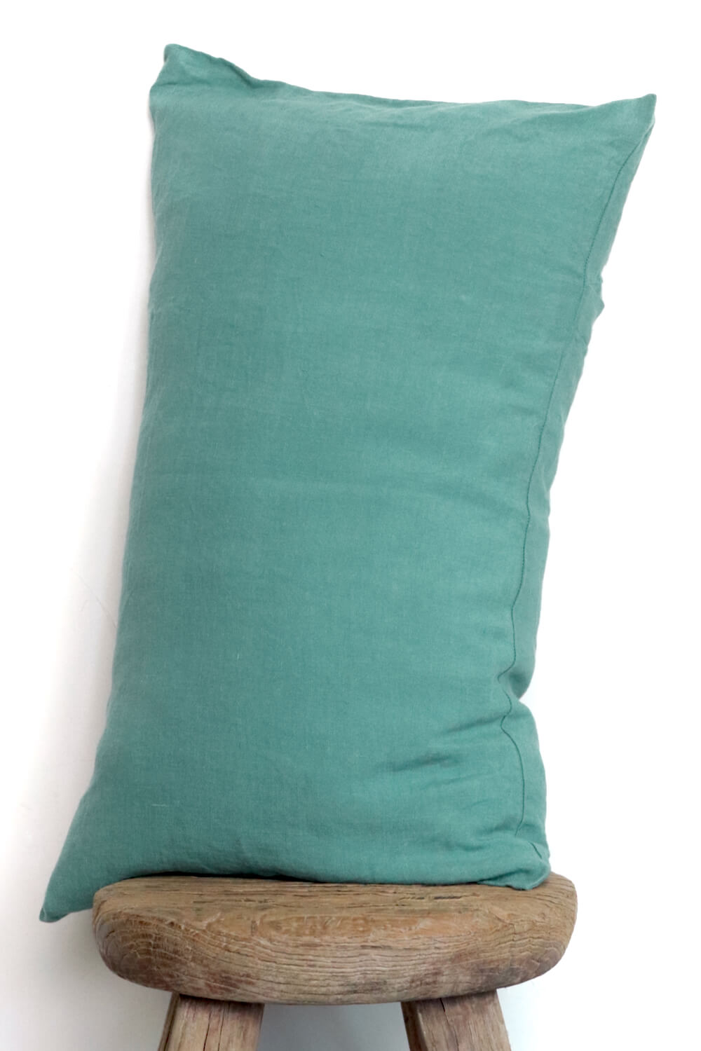 Linen cushion green 50x30