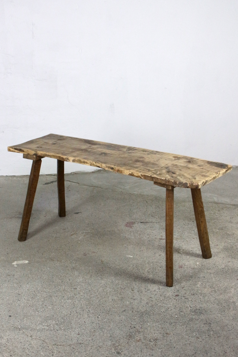 Bauernbank Tisch aus altem Holz, 119 cm Bauernbank Tisch aus altem Holz, 119 cm