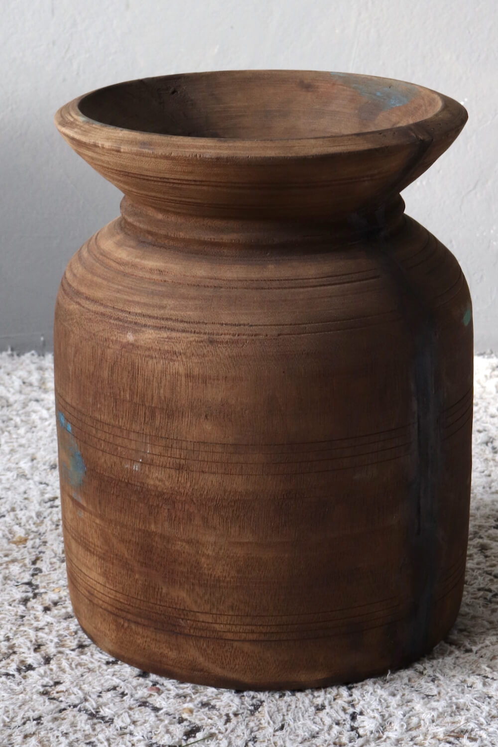 Wooden pot Nepal, 37xø28
