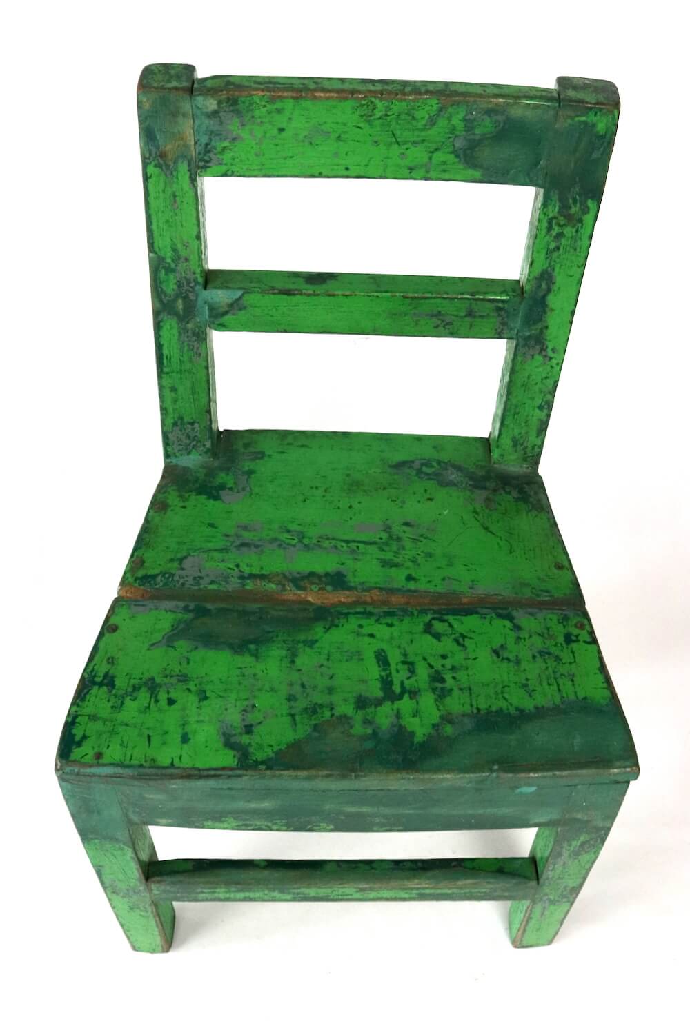 Vintage children's chair green 