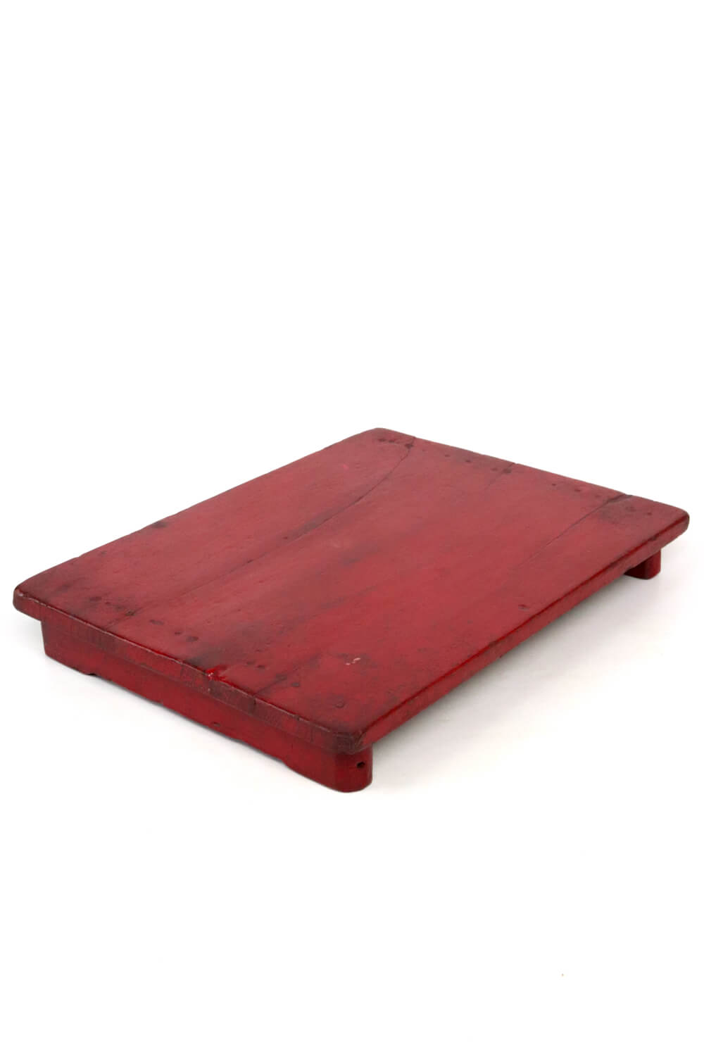 Holztablett Indien antik rot 55x40