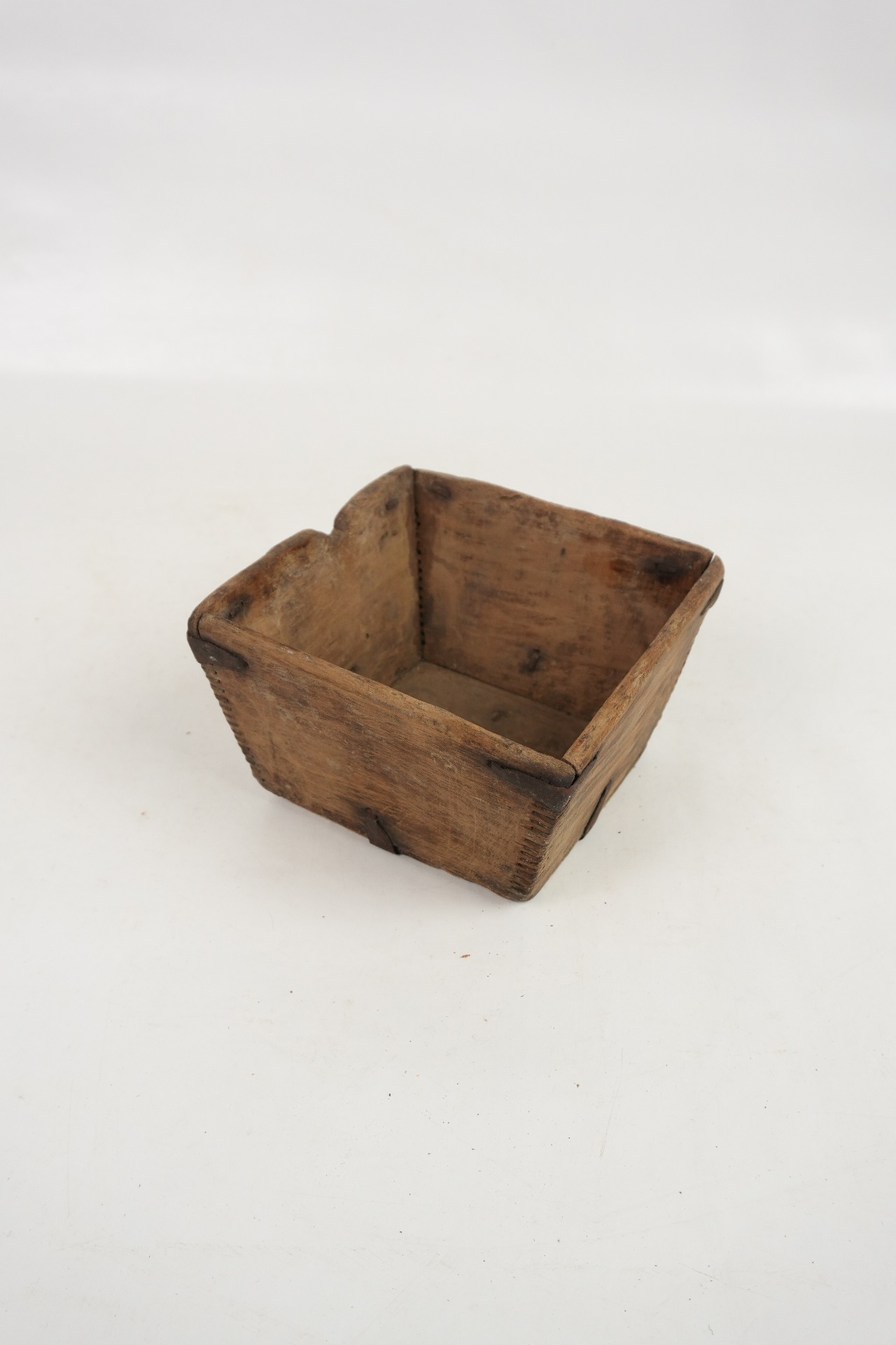Reisbehälter aus Holz Vintage, 10x16x16