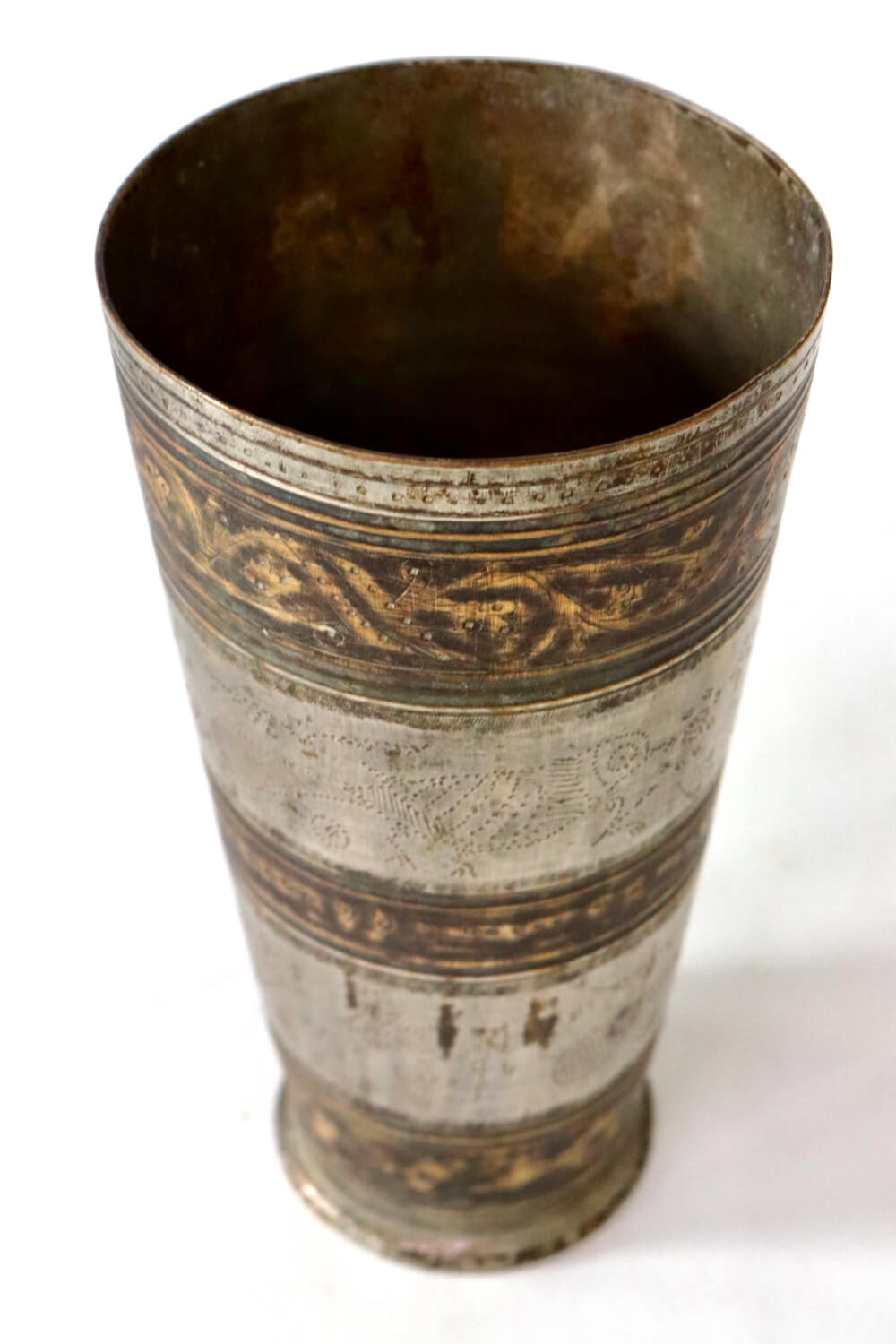 Antique brass lassi cup L