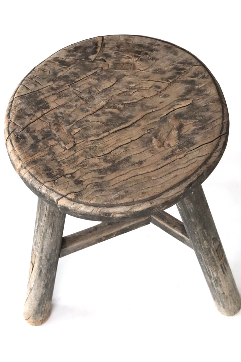 Round Chinese wooden stool