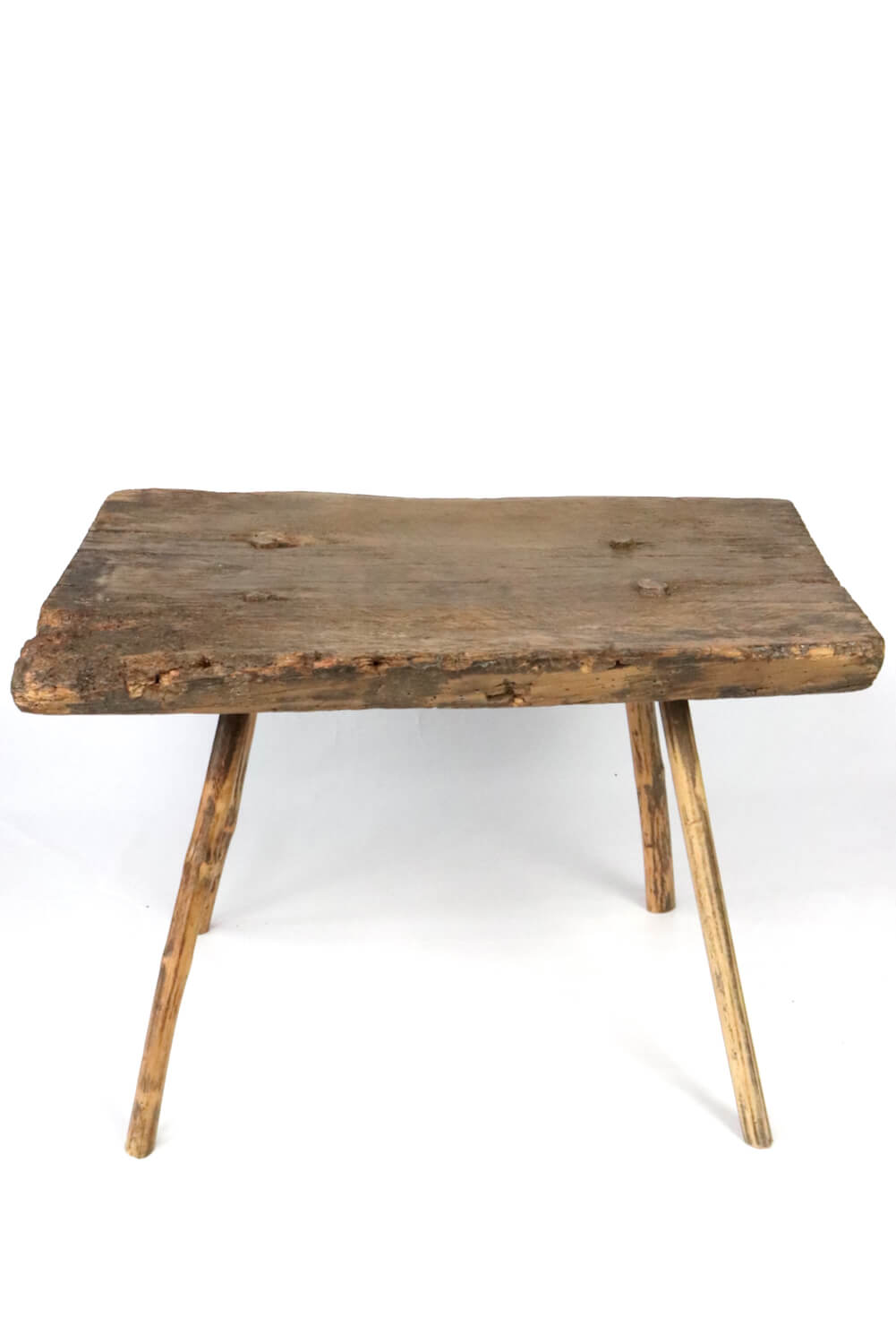 Old rustic wooden table, 44x62x45