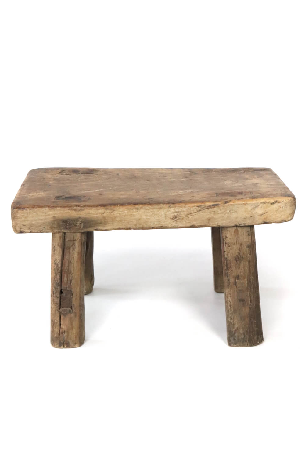 Wooden stool antique rustic