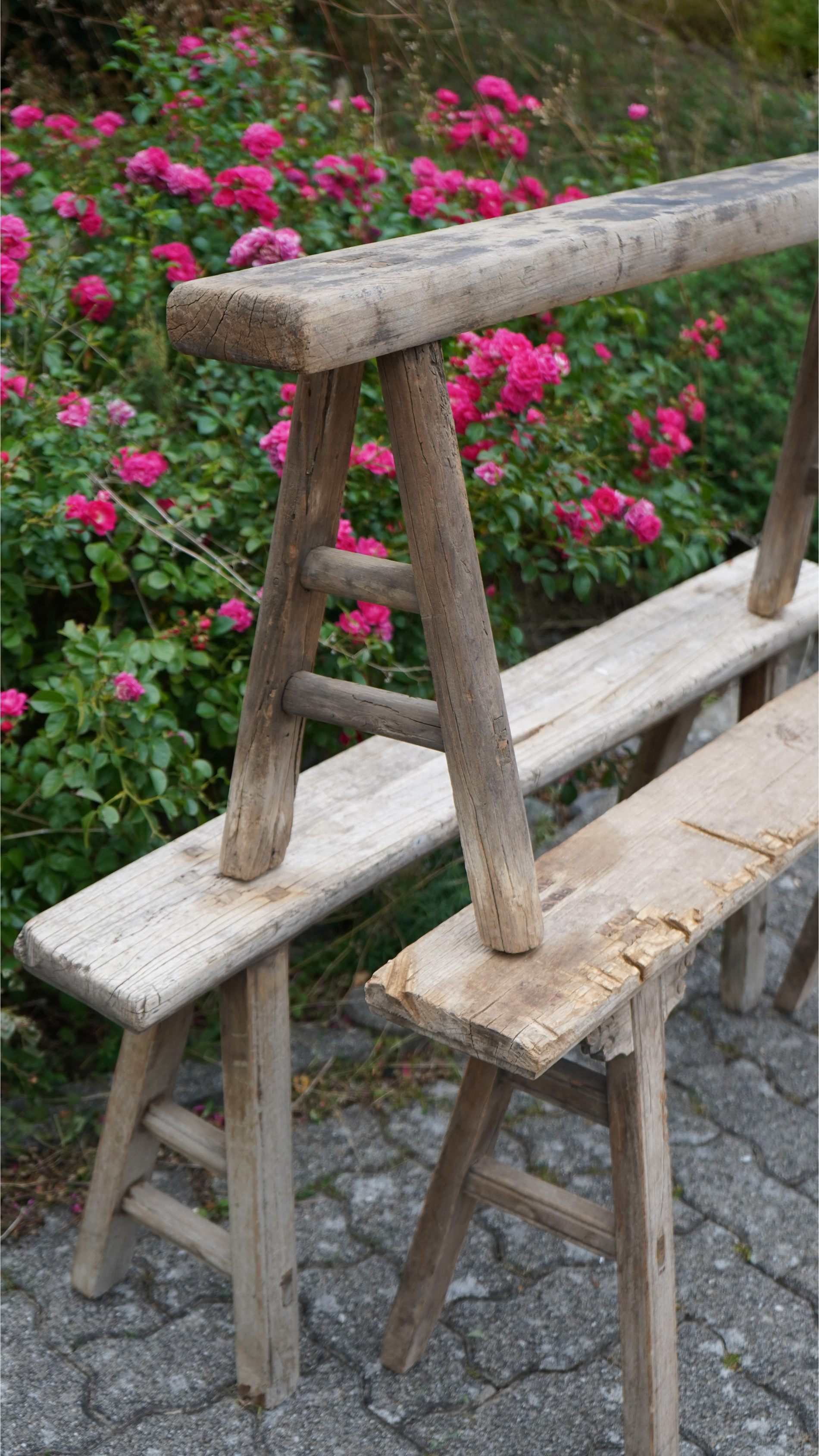 Alte chinesische Holzbank 120 cm
