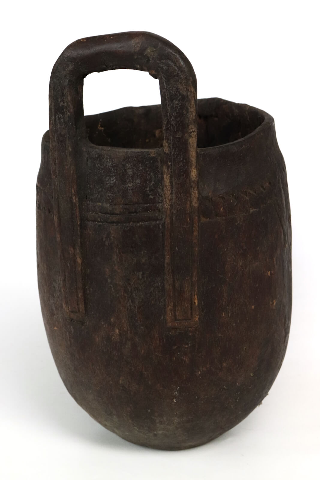 Vintage wooden Borana pot