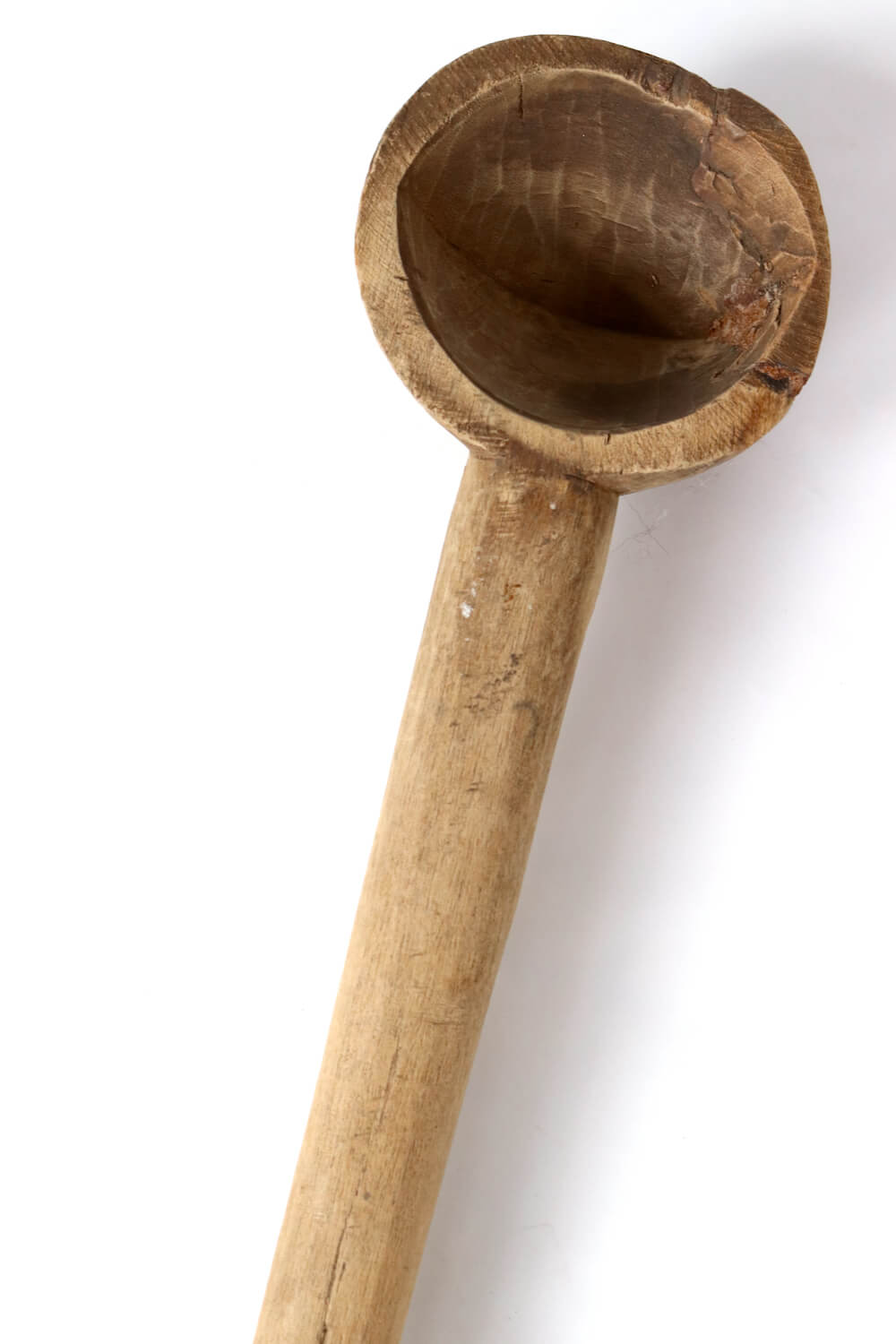 Holzlöffel, Holzkelle antik Indien, 72 cm