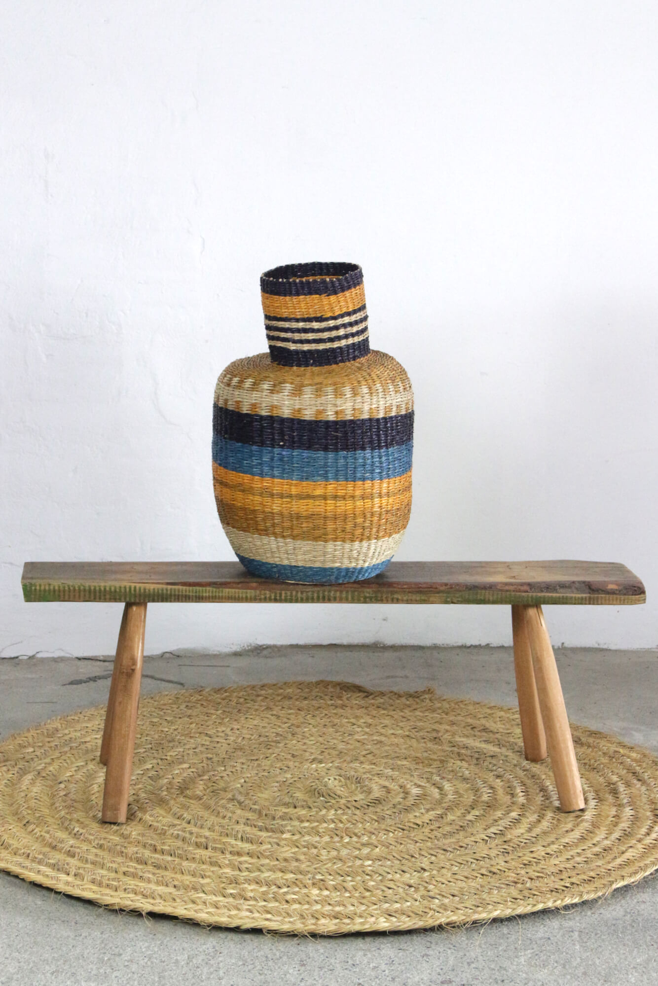 Derbe Bank aus altem Naturholz rustikal, 114 cm Derbe Bank aus altem Naturholz rustikal, 114 cm