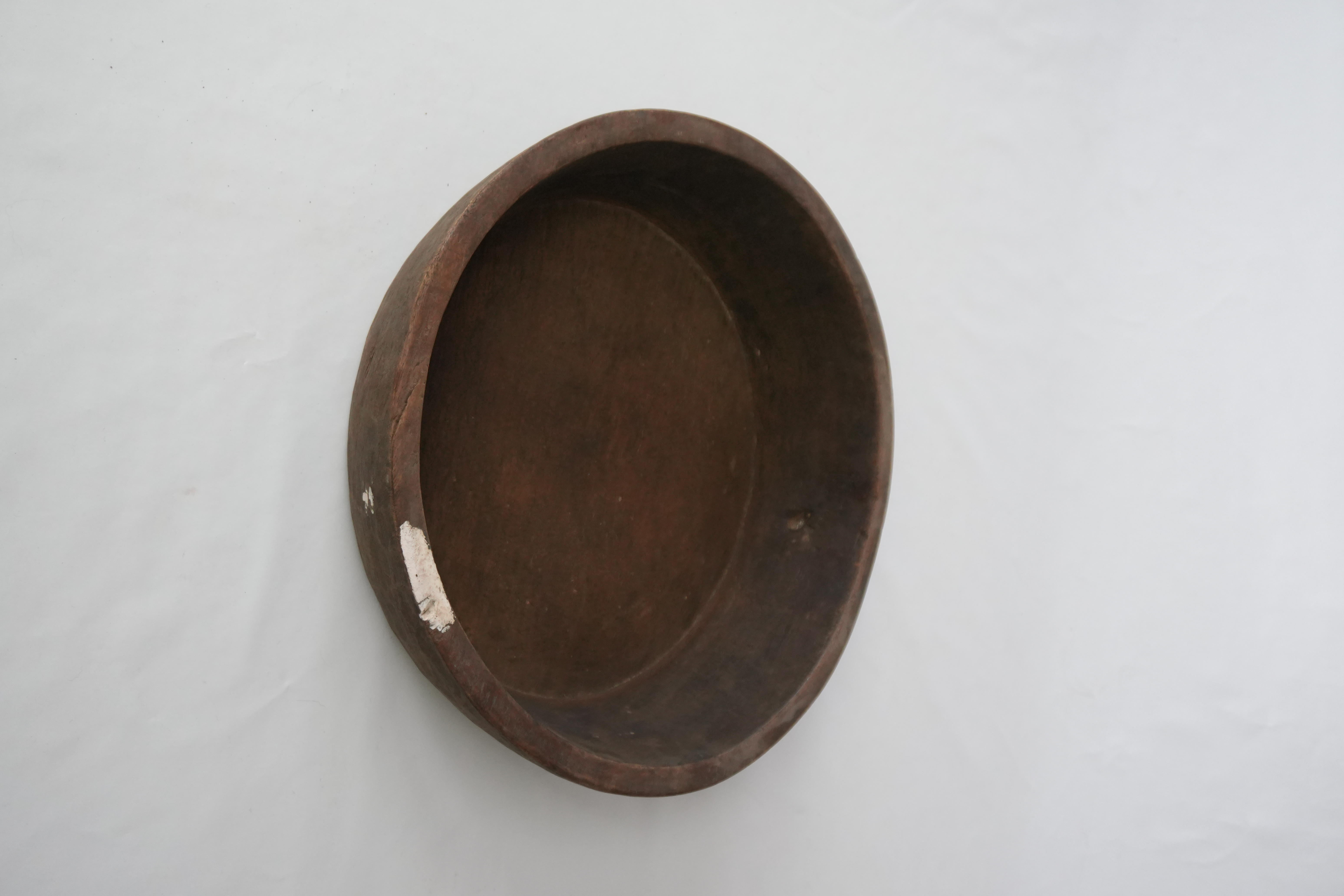 Runde Holzschale antik rustikal, Ø 40 cm  