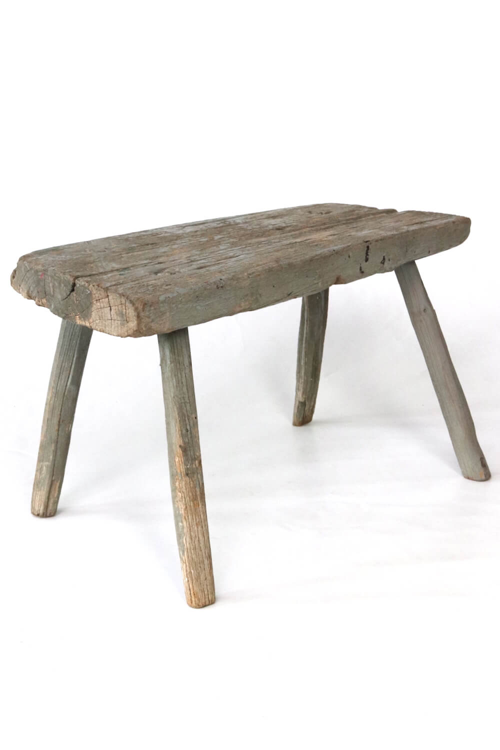 Holzschemel rustikal antik