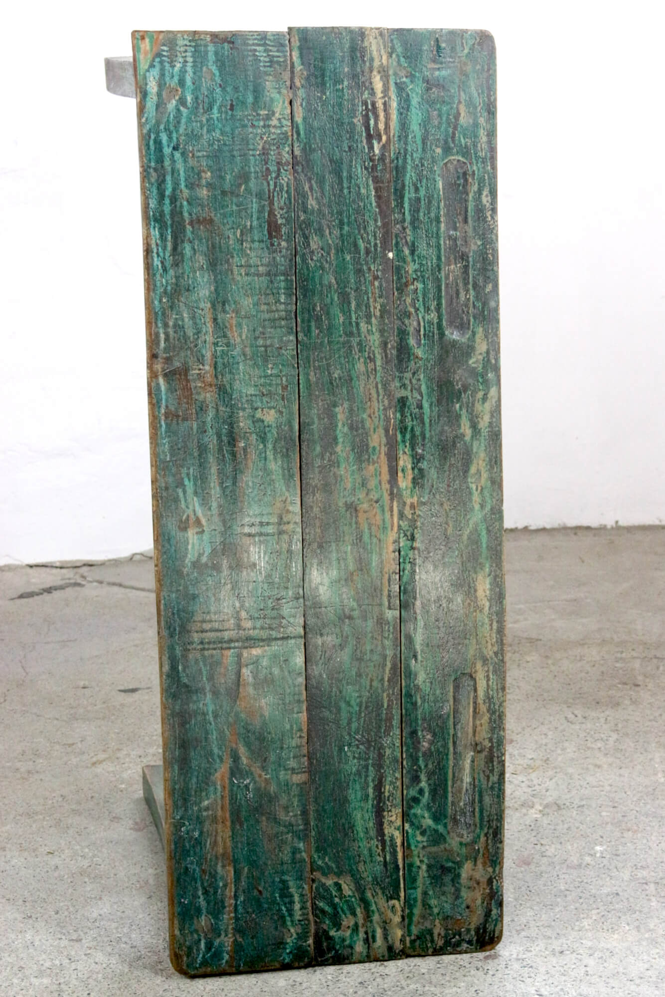 Altes Schulpult grün Indien, 64x105x40 Altes Schulpult grün Indien, 64x105x40